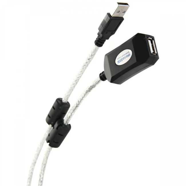 Кабель интерфейсный VCOM ACU823-25M USB Type A (output) - USB Type A (input)