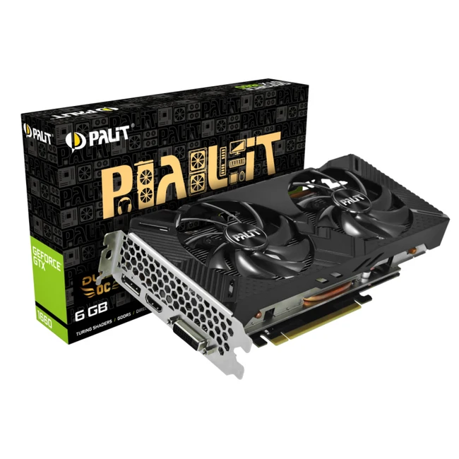 Видеокарта Palit GTX1660 DUAL OC 6G GTX1660DUALOC6G 6 ГБ