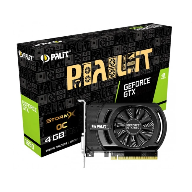 Видеокарта Palit GTX1650 STORMX OC 4G NE51650S06G1-1170F (4 ГБ)