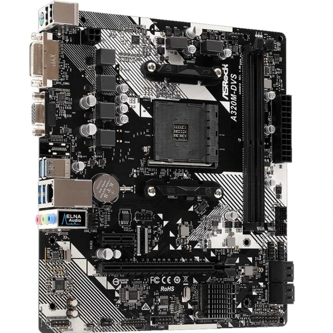 Материнская плата ASRock A320M-DVS R4.0 ASRockA320M-DVSR4 (Micro-ATX, AMD AM4)