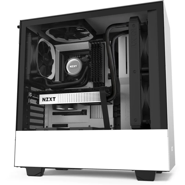 Корпус NZXT H510 White\Black CA-H510B-W1 (Игровые, Mid-Tower)