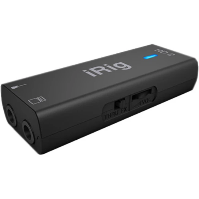 Аксессуар для аудиотехники IK Multimedia Мобильный интерфейс IK Multimedia iRig HD 2 для подключения гитары к компьютерам и ноутбукам MAC и устройствам на базе iOS IP-IRIG-HD2-IN