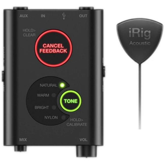 Аксессуар для аудиотехники IK Multimedia K Multimedia iRig Acoustic Stage для акустической гитары. IP-IRIG-ACOSTG-IN