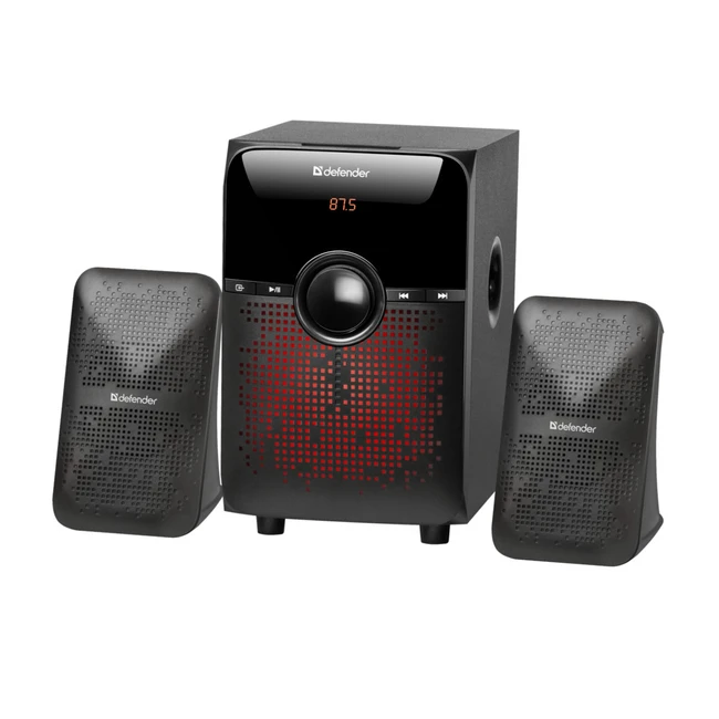 Компьютерные колонки Defender Акустическая система 2.1 X182 65182 (Черный)