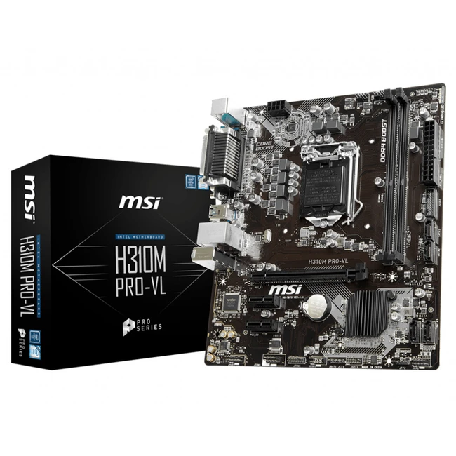 Материнская плата MSI H310M PRO-VL H310MPRO-VL (Micro-ATX, LGA 1151)