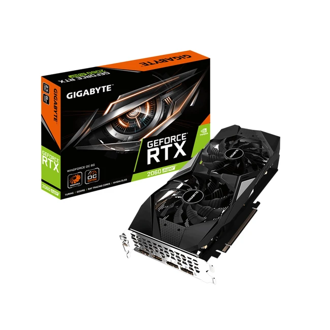 Видеокарта Gigabyte GeForce RTX 2060 SUPER WINDFORCE OC 8G GV-N206SWF2OC-8GD (8 ГБ)