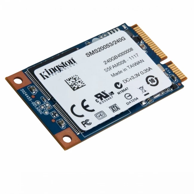 Внутренний накопитель Kingston SMS200S3/240G (SSD (твердотельные), 240 ГБ, mSATA, mini-SATA)