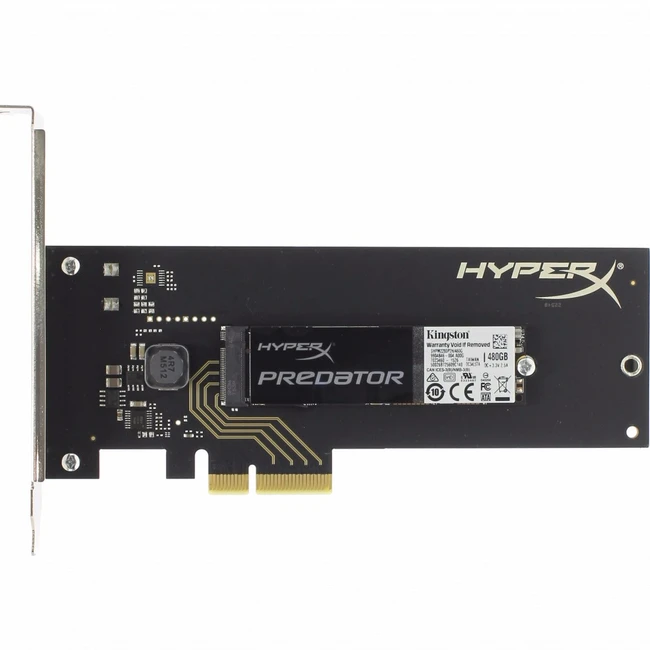 Внутренний накопитель Kingston HyperX Predator SHPM2280P2H/480G (SSD (твердотельные), 480 ГБ, PCIe)