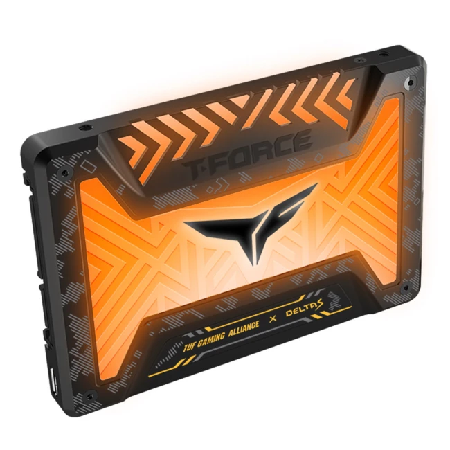 Внутренний накопитель Team Group T-Force Delta S TUF RGB T253ST250G3C312 (SSD (твердотельные), 250 ГБ, 2.5 дюйма, SATA)