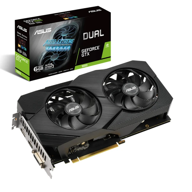 Видеокарта Asus Dual GeForce GTX 1660 EVO DUAL-GTX1660-6G-EVO (6 ГБ)