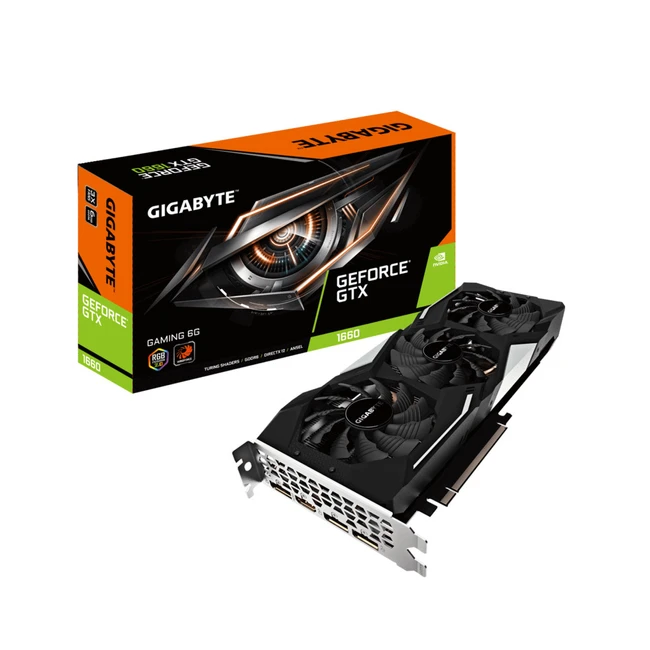 Видеокарта Gigabyte GeForce® GTX 1660 GAMING 6G GV-N1660GAMING-6GD (6 ГБ)