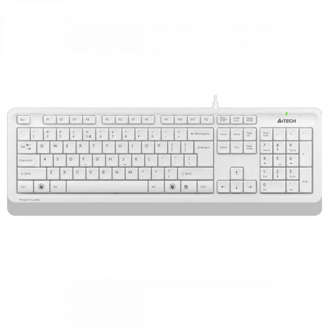 Клавиатура A4Tech Клавиатура Fstyler FK10 FK10 WHITE Проводная, USB
