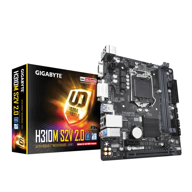 Материнская плата Gigabyte H310M S2V 2.0 (Micro-ATX, LGA 1151)