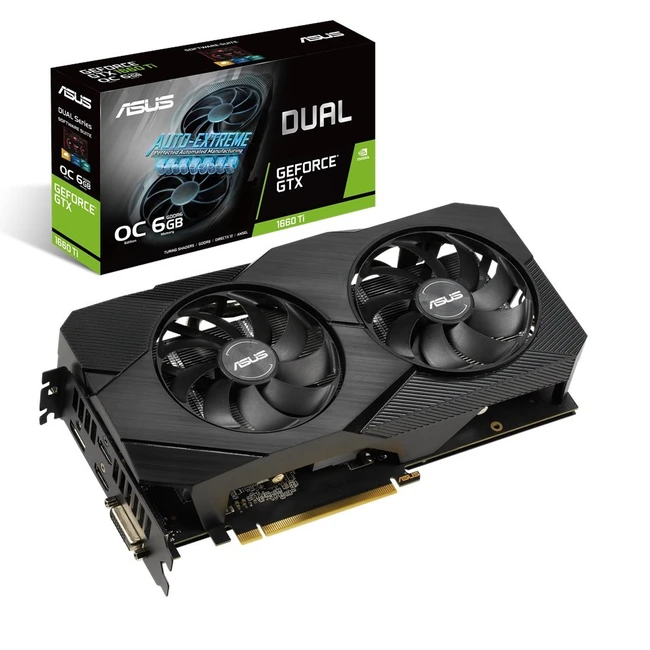 Видеокарта Asus Dual GeForce GTX 1660 Ti OC edition EVO DUAL-GTX1660TI-O6G-EVO 6 ГБ