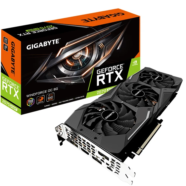 Видеокарта Gigabyte GeForce RTX 2070 SUPER WINDFORCE OC GV-N207SWF3OC-8GC 8 ГБ