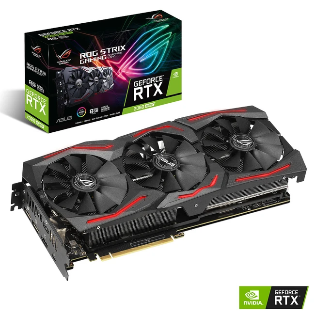 Видеокарта Asus ROG Strix GeForce RTX 2060 SUPER ROG-STRIX-RTX2060S-8G-GAMING (8 ГБ)