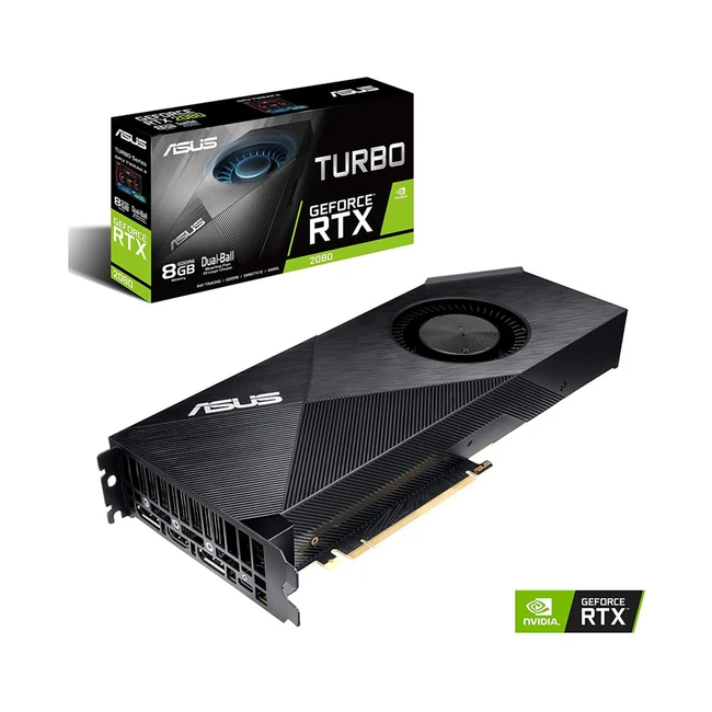 Видеокарта Asus GeForce RTX 2080 8G Turbo Edition TURBO-RTX2080-8G-EVO 8 ГБ