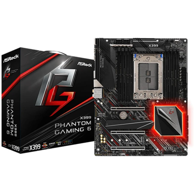 Материнская плата ASRock X399 PHANTOM GAMING 6 ATX, AMD TR4