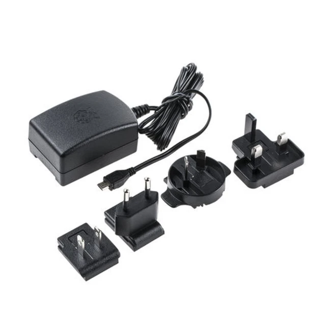 Блок питания Raspberry Pi Official Power Supply Retail, Black Raspberry Pi 3 Power Supply (909-8135)