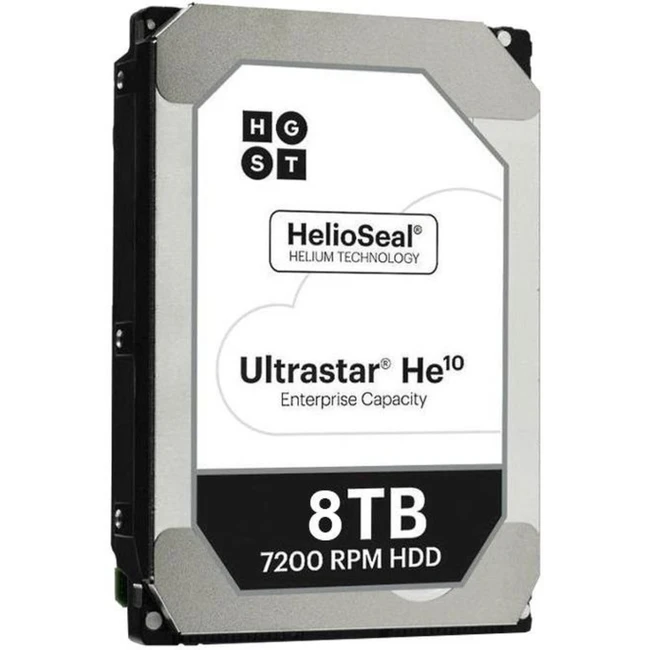 Внутренний накопитель HGST Ultrastar Heluim HE10 0F27358 (HDD (классические), 8 ТБ, 3.5 дюйма, SAS)
