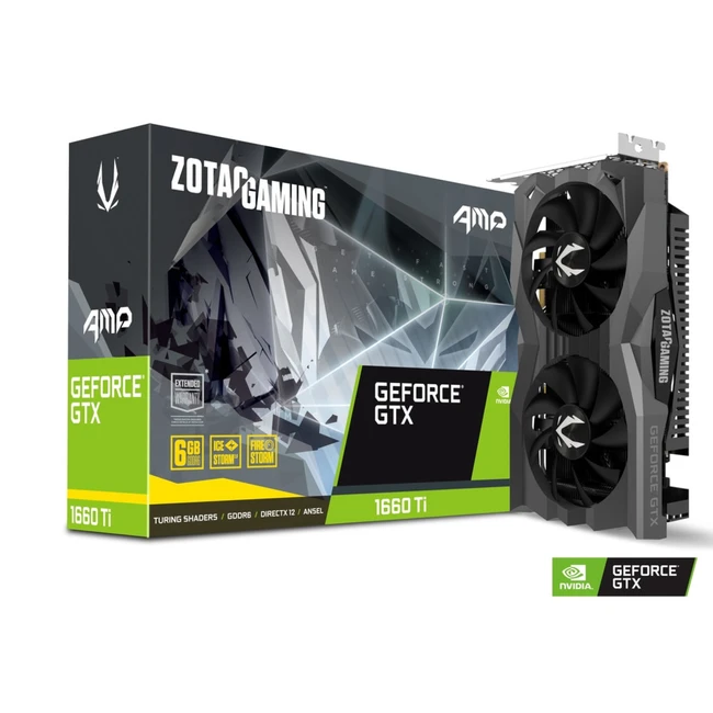 Видеокарта Zotac GAMING GeForce GTX 1660 Ti AMP ZT-T16610D-10M 6 ГБ