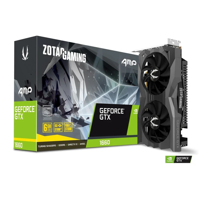 Видеокарта Zotac GAMING GeForce GTX 1660 AMP ZT-T16600D-10M (6 ГБ)