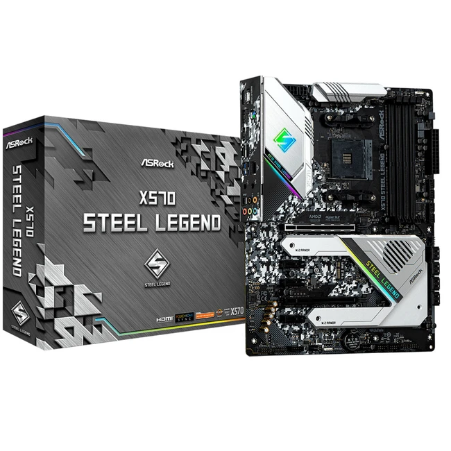 Материнская плата ASRock X570 Steel Legend X570 STEEL LEGEND (ATX, AMD AM4)