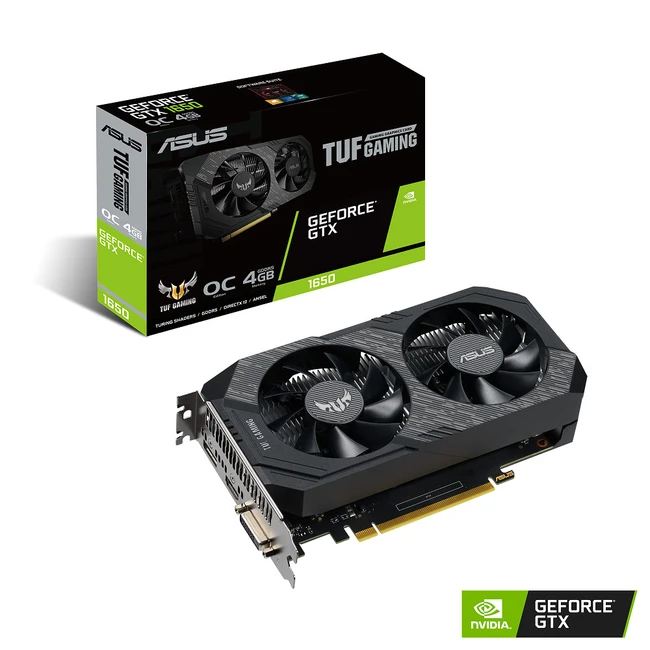 Видеокарта Asus TUF Gaming GeForce GTX 1650 OC TUF-GTX1650-O4G-GAMING (4 ГБ)
