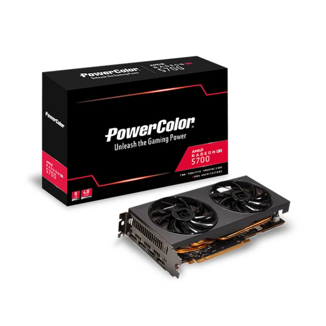 Видеокарта PowerColor AMD Radeon RX 5700 AXRX 5700 8GBD6-3DH/OC (8 ГБ)