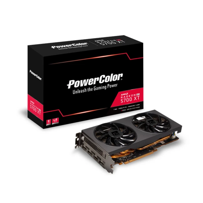 Видеокарта PowerColor AMD Radeon RX 5700XT AXRX 5700XT 8GBD6-3DH (8 ГБ)