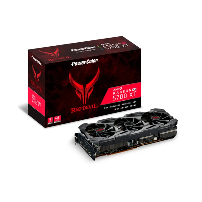 Видеокарта PowerColor AMD Radeon RX 5700XT AXRX 5700XT 8GBD6-3DHE/OC (8 ГБ)