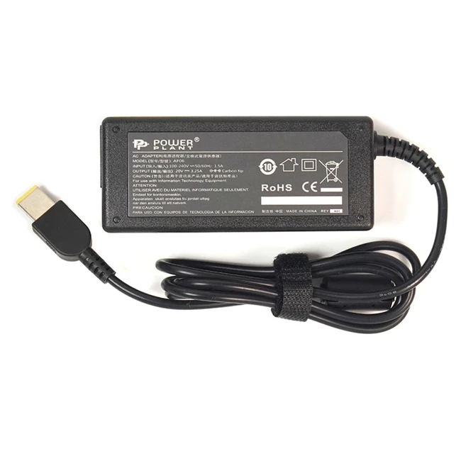 Блок питания для ноутбуков PowerPlant Lenovo 220V, 20V 65W 3.25A IB65HUSB