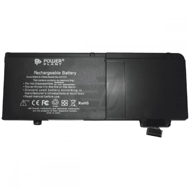 Аккумулятор для ноутбука PowerPlant Apple MacBook Pro 13" A1322 NB00000098
