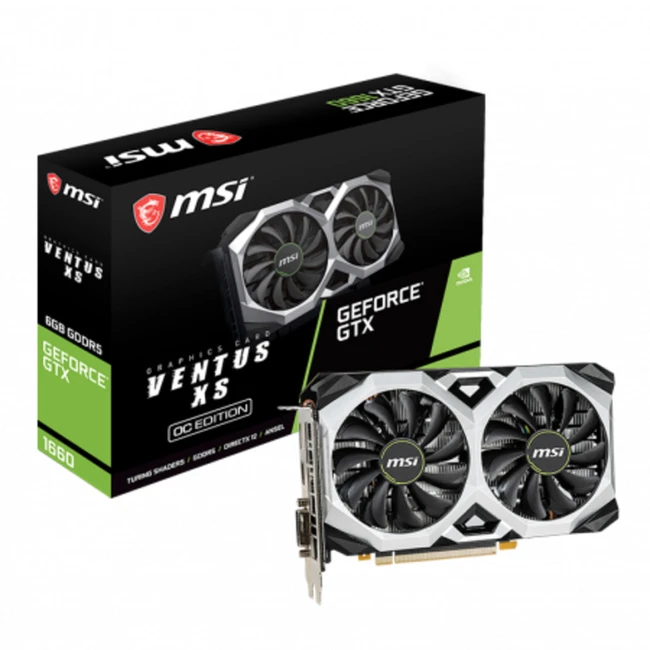 Видеокарта MSI GTX 1660 VENTUS XS 6G OC GTX 1660 VENTUS XS 6G OCV1 (6 ГБ)