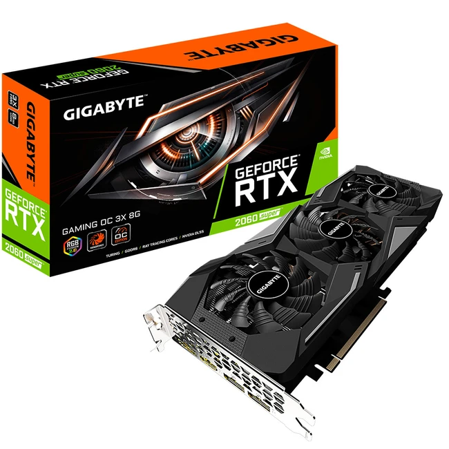 Видеокарта Gigabyte GeForce RTX 2060 SUPER GAMING OC 3X 8G GV-N206SGAMING OC-8GD (8 ГБ)
