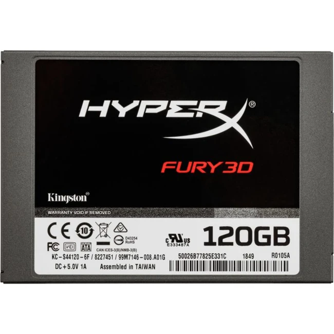 Внутренний жесткий диск Kingston KC-S44120-6F (SSD (твердотельные), 120 ГБ, 2.5 дюйма, SATA)