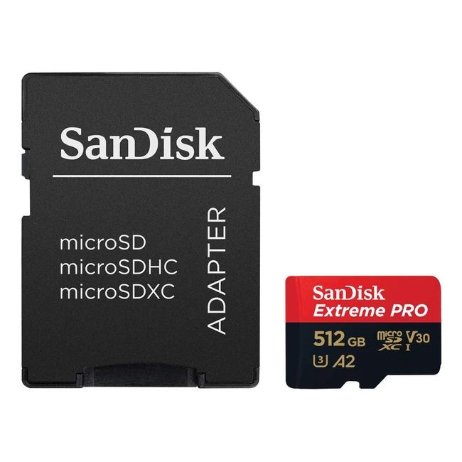Флеш (Flash) карты SanDisk Extreme Pro 512 GB microSDXC SDSQXCZ-512G-GN6MA (512 ГБ)