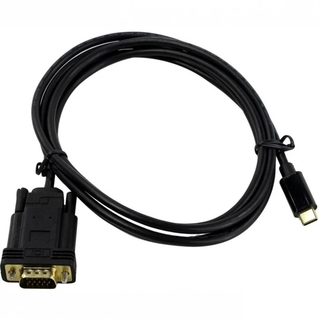 Кабель интерфейсный VCOM CU421C-1.8M (USB Type C - D-SUB (VGA))
