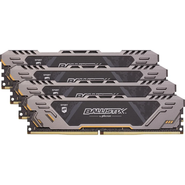 ОЗУ Crucial Ballistix Sport AT 4x16Gb BLS4K16G4D32AEST (DIMM, DDR4, 64 Гб (4 х 16 Гб), 3200 МГц)