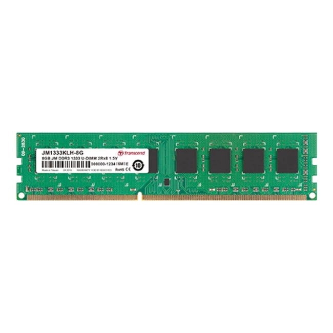 ОЗУ Transcend JM1333KLH JM1333KLH-8G DIMM, DDR3, 8 Гб, 1333 МГц