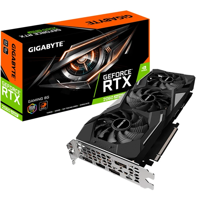 Видеокарта Gigabyte GeForce RTX 2060 SUPER GAMING GV-N206SGAMING-8GC (8 ГБ)