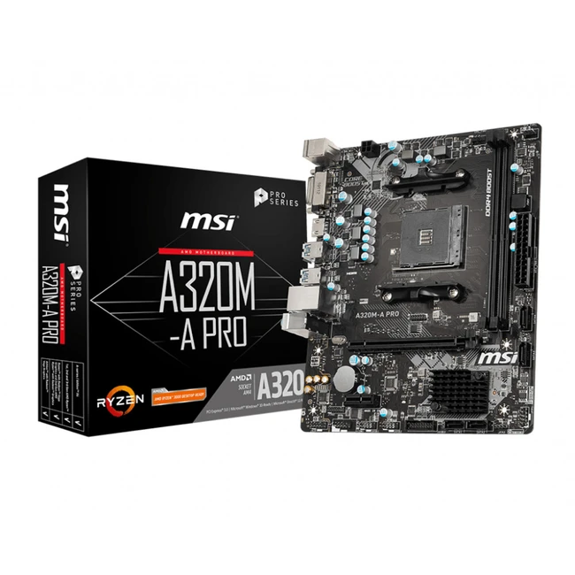 Материнская плата MSI A320M A PRO A320M-A PRO Micro-ATX, AMD AM4