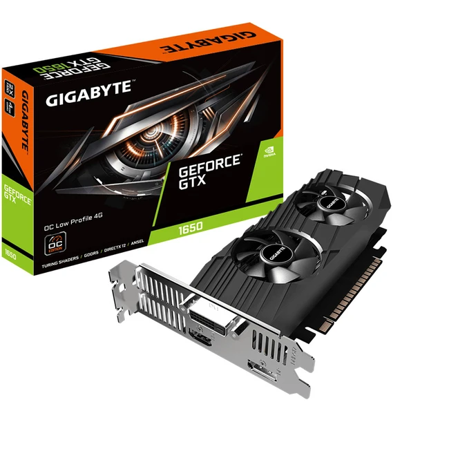 Видеокарта Gigabyte GeForce GTX 1650 OC Low Profile GV-N1650OC-4GL (4 ГБ)