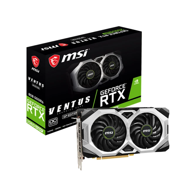 Видеокарта MSI GeForce RTX 2060 Super Ventus GP OC RTX 2060 SUPER VENTUS GP OC (8 ГБ)