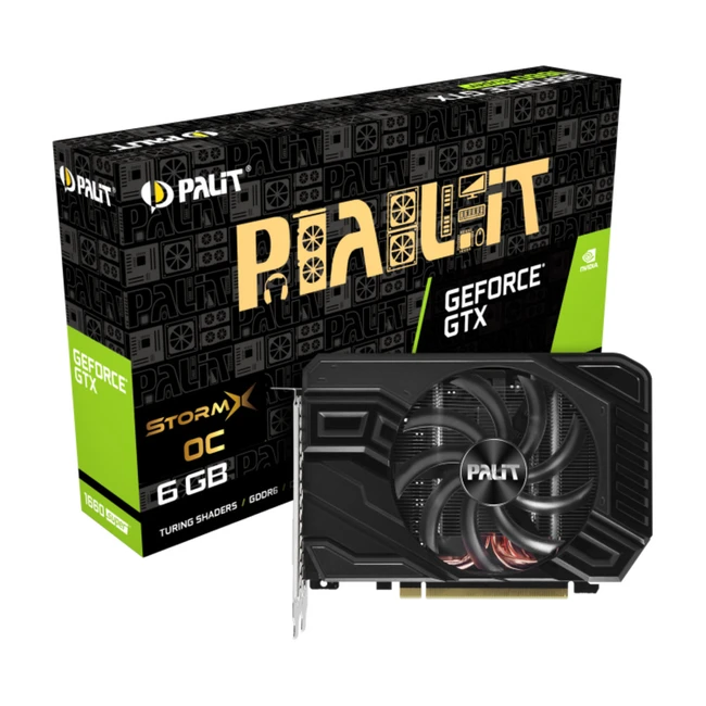 Видеокарта Palit GeForce GTX 1660 SUPER StormX OC NE6166SS18J9-161F (6 ГБ)