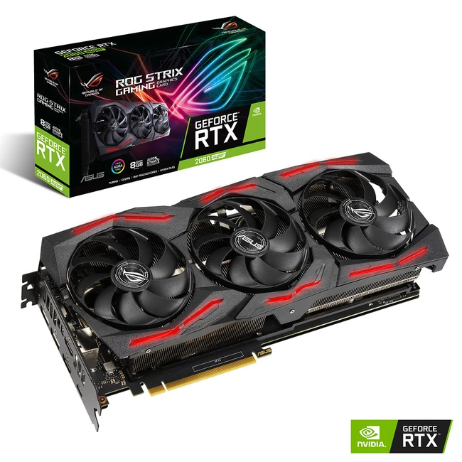 Видеокарта Asus ROG Strix GeForce RTX 2060 SUPER EVO ROG-STRIX-RTX2060S-8G-EVO-GAMI (8 ГБ)