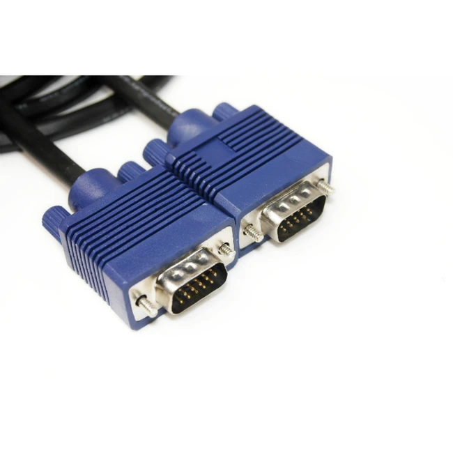 Кабель интерфейсный PowerPlant VGA-VGA, 1.5м, Double ferrites KD00AS1284 D-SUB (VGA) - D-SUB (VGA)