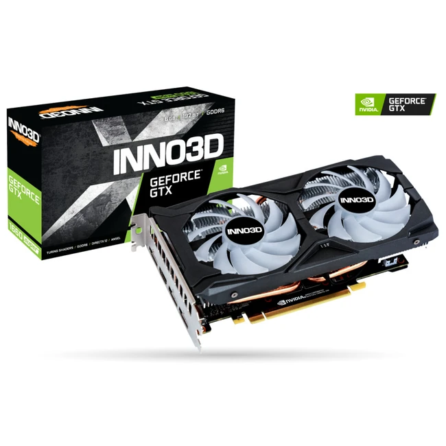 Видеокарта Inno3D GeForce GTX 1660 SUPER TWIN X2 OC RGB N166S2-06D6X-1712VA15LB (6 ГБ)