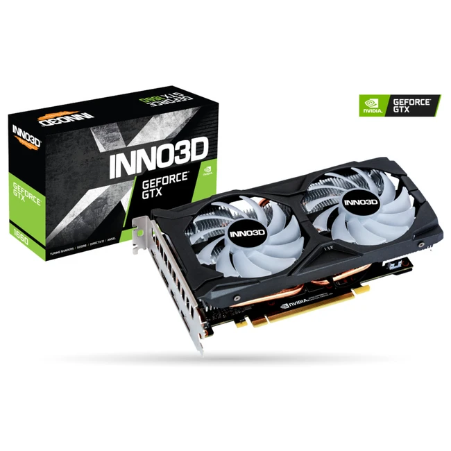 Видеокарта Inno3D GeForce GTX 1660 TWIN X2 OC RGB N16602-06D5X-1521VA15LB (6 ГБ)