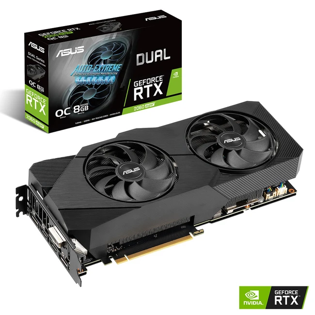 Видеокарта Asus Dual GeForce RTX 2060 SUPER EVO V2 OC Edition DUAL-RTX2060S-O8G-EVO-V2 (6 ГБ)